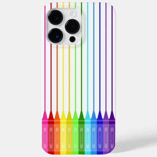 Kleur mijn wereld regenboogkrayons Case-Mate iPhone case (Achterkant)