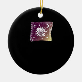 Kleur Moon Boho Whimsigothic Gothic Witchy Witch Keramisch Ornament