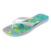 Kleur My Dreams Scribble Patroon Expressive Teenslippers (Schuin)
