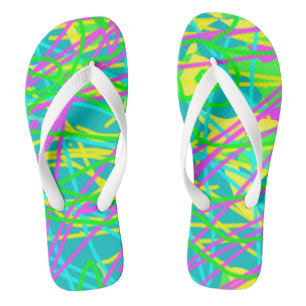 Kleur My Dreams Scribble Patroon Expressive Teenslippers