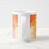 kleur naadloos gele achtergrond, oranje jumbo beker (Achterkant)