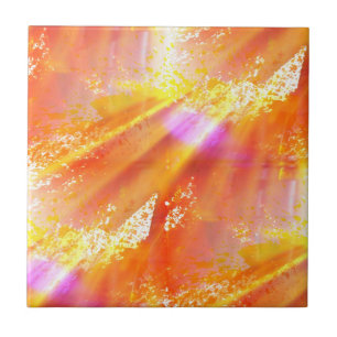 kleur naadloos gele achtergrond, oranje tegeltje