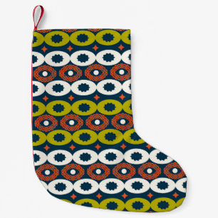 Kleur naadloos patroon met ovale vormen in Afrika Kleine Kerstsok