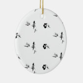 Kleur Nieuwste Custom TextLogo Keramisch Ornament (Rechts)