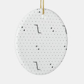 Kleur Nieuwste Custom TextLogo Keramisch Ornament (Rechts)