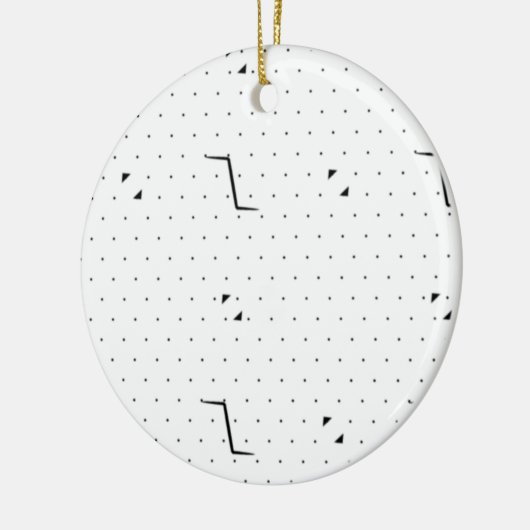 Kleur Nieuwste Custom TextLogo Keramisch Ornament (Links)