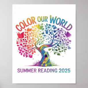 Kleur Ons Wereld Zomer Leesprogramma 2025 Boek T Poster