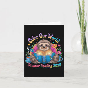 Kleur Ons Wereld Zomer Leesprogramma 2025 Grappig Kaart