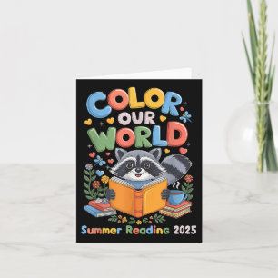 Kleur Ons Wereld Zomer Leesprogramma 2025 Grappig Kaart