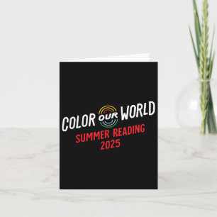Kleur Ons Wereld Zomer Leesprogramma 2025 Grappig Kaart