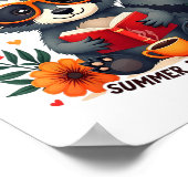 Kleur Ons Wereld Zomer Leesprogramma 2025 Grappig Poster (Hoek)