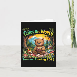 Kleur onze Wereld Zomer 2025 Zomer Leesprogramma Kaart
