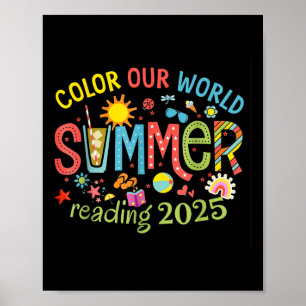 Kleur onze Wereld Zomer 2025 Zomer Leesprogramma Poster