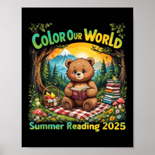 Kleur onze Wereld Zomer 2025 Zomer Leesprogramma Poster
