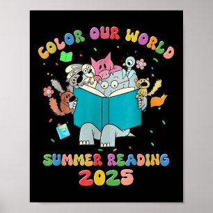 Kleur Onze Wereld Zomer Lezen 2025 Librarian Boek Poster