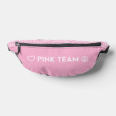 Kleur Oorlog Roze Team Fanny Pack Heuptasje (Liggend)