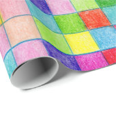 Kleur op vierkantjes papier (Rol Hoek)