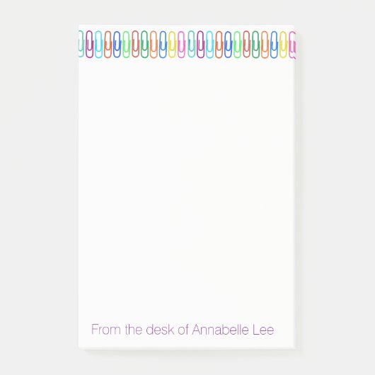 Kleur Paperclips Post-it® Notes (Voorkant)