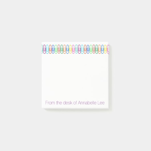 Kleur Paperclips Post-it® Notes (Voorkant)
