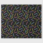 Kleur Pencils zwart Cadeaupapier (Vlak)