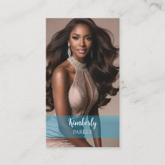 Kleur Pop Blauwe Gradient Visitekaartje