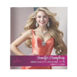 Kleur Pop Custom Pageant Autograph Pad Notitieblok