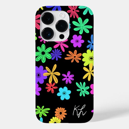 Kleur Pop Leuke Bloemen Gepersonaliseerde Telefoon Case-Mate iPhone Case (Achterkant)