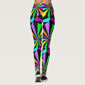 Kleur Pop Neon Leggings (Achterkant)