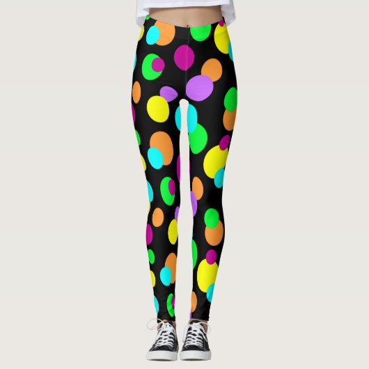Kleur Pop Neon Leggings en advies (Voorkant)