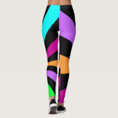 Kleur Pop Neon Leggings en advies (Achterkant)
