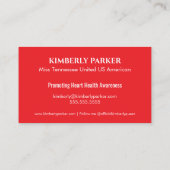 Kleur Pop Rode Gradiënt Visitekaartje (Achterkant)