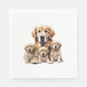 Kleur potlood schets van een Golden Retriever. Ess Servet