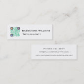 Kleur QR CODE Mini-Visitekaartjes Mini Visitekaartje (Voorkant / Achterkant)