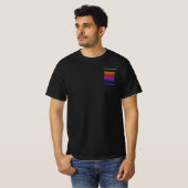 Kleur QR Code Zakelijk T-shirt met aangepaste teks (Voorkant volledig)