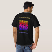 Kleur QR Code Zakelijk T-shirt met aangepaste teks (Achterkant volledig)