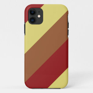  kleur rode bruin gele roestbandjes iPhone 11 hoesje