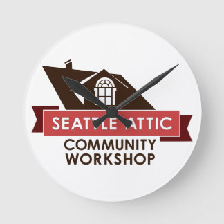 Kleur SACW-Logo, wandklok Ronde Klok