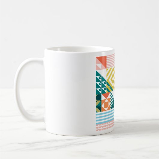 Kleur Shapely Pattern Koffiemok (Links)
