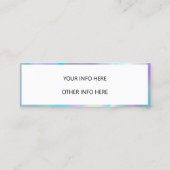 Kleur Shift Holographic Mini Visitekaartje (Achterkant)