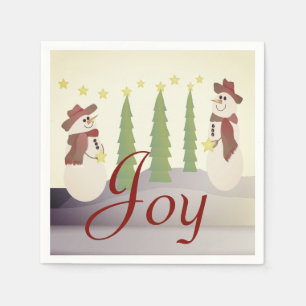  kleur Sneeuwman Servet