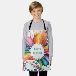 Kleur Spetter Kunst Verjaardagsfeest Schort