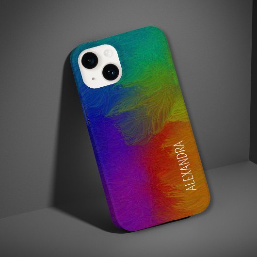 Kleur Splash Aangepaste naam Case-Mate iPhone Case