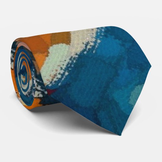 Kleur Splash Abstract Stropdas (Opgerold)