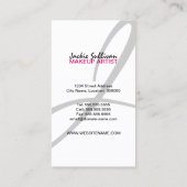 Kleur Splash Make-up Artiest Visitekaartje (Achterkant)