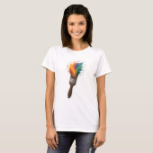 Kleur Splash Paintbrush T-shirt (Voorkant volledig)