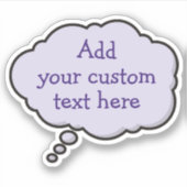 Kleur Spraak Bubble Sticker (Voorkant)