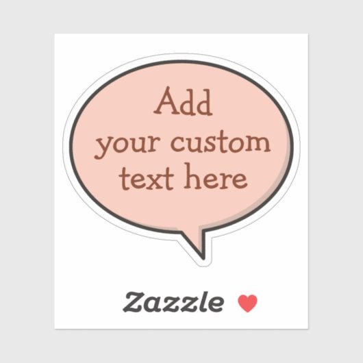 Kleur Spraak Bubble Sticker (Vel)