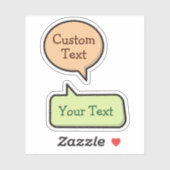 Kleur Spraak Bubble Stickers (Vel)