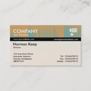 Kleur Tex-strengen - Oranje en blauw Visitekaartje