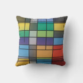 Kleur Throw Kussen (Achterkant)